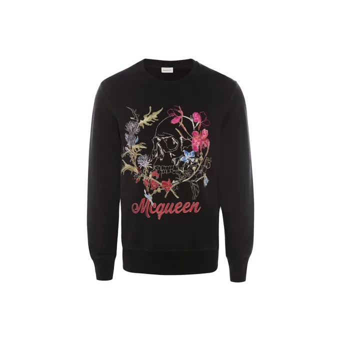 Alexander McQueen Толстовка Мужская Черная