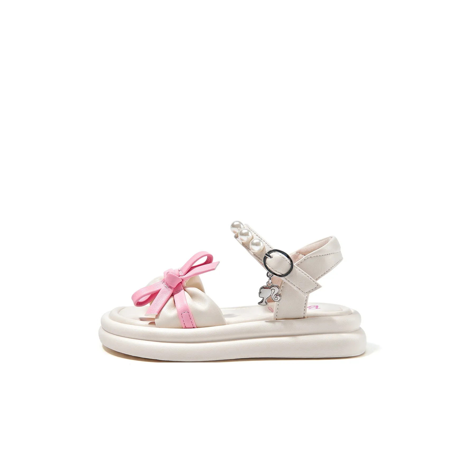 Барби Детские сандалии Экрю/Розовый Kids
