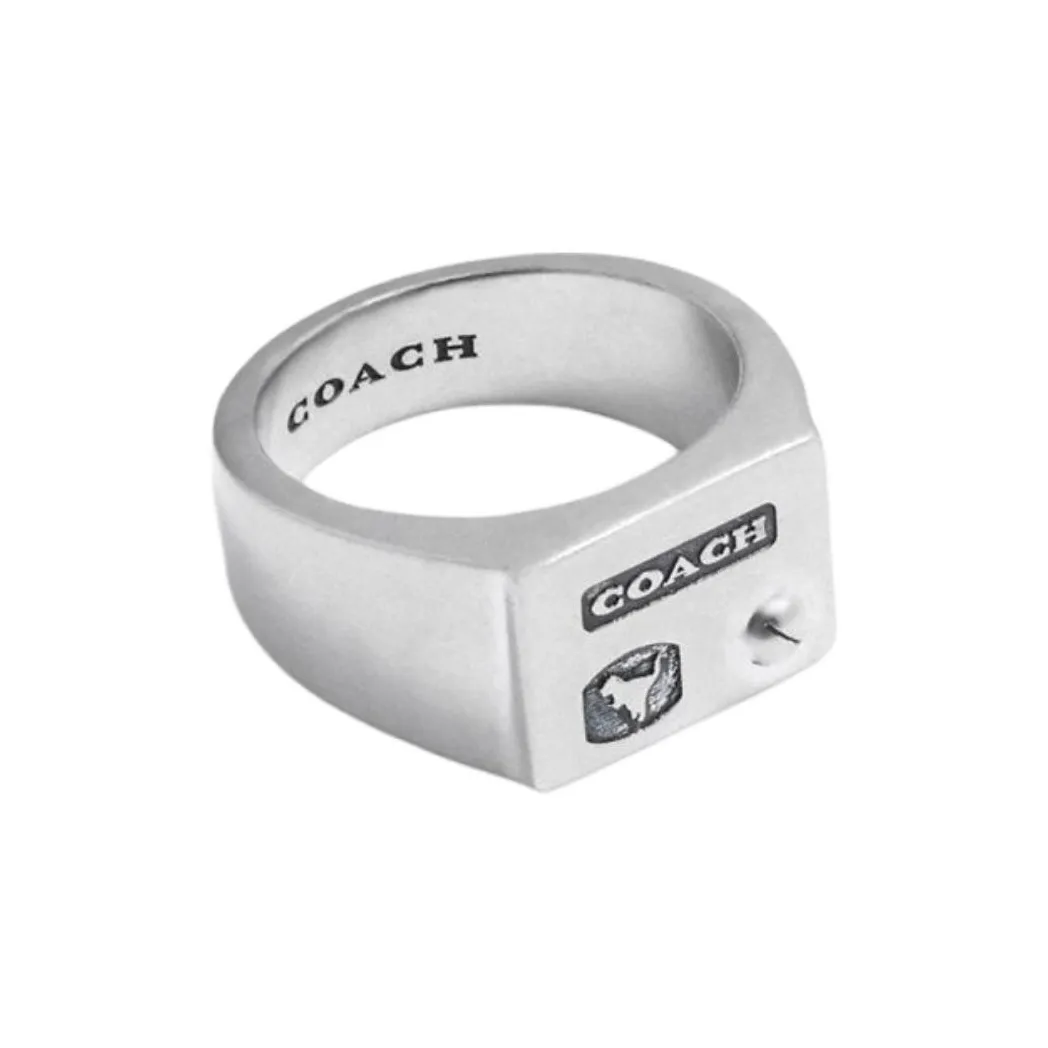 COACH Sterling Silver Rings Men's Silver