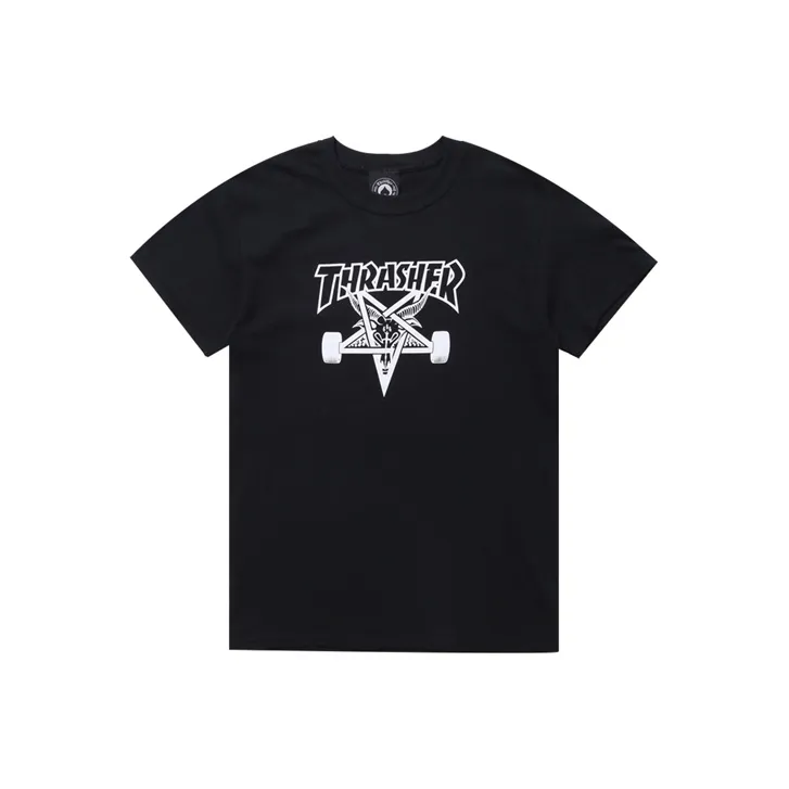 Thrasher T-Shirt US Version Unisex Black Т-Рубашка Thrasher US Version Унисекс Черная
