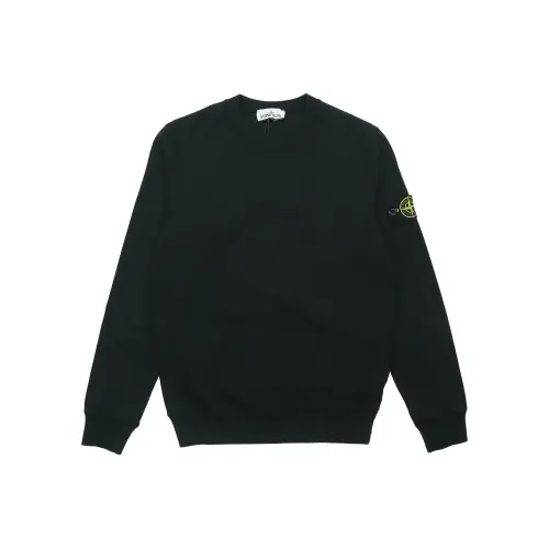 STONE ISLAND Черный Унисекс Свитшоты