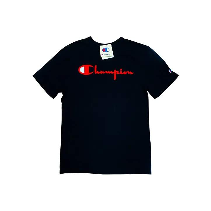 Champion T Shirt US Version Unisex Black