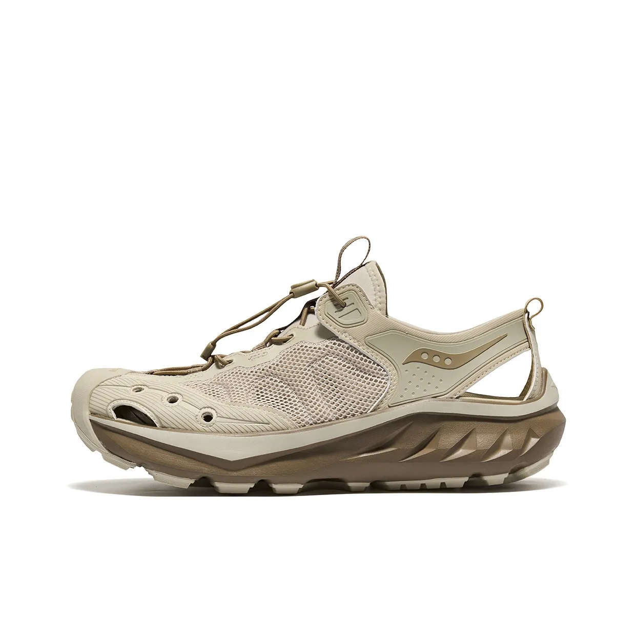 Saucony CRADLE MT Baby Cradles Slip-resistant и дышащие низкие беговые кроссовки унисекс коричневые