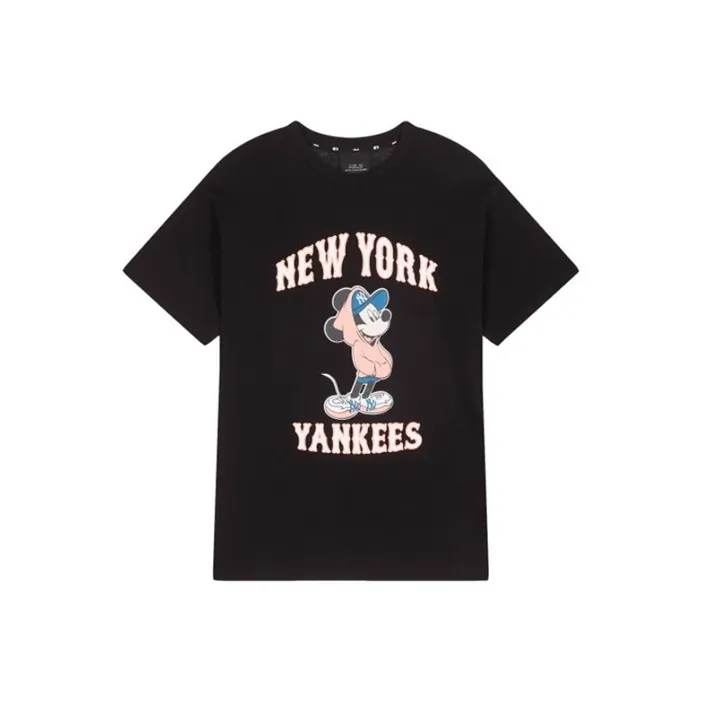 Disney X MLB X Disney T Shirts Unisex Black