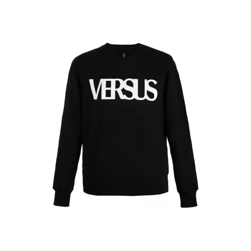 VERSUS Черный Мужские Свитшоты