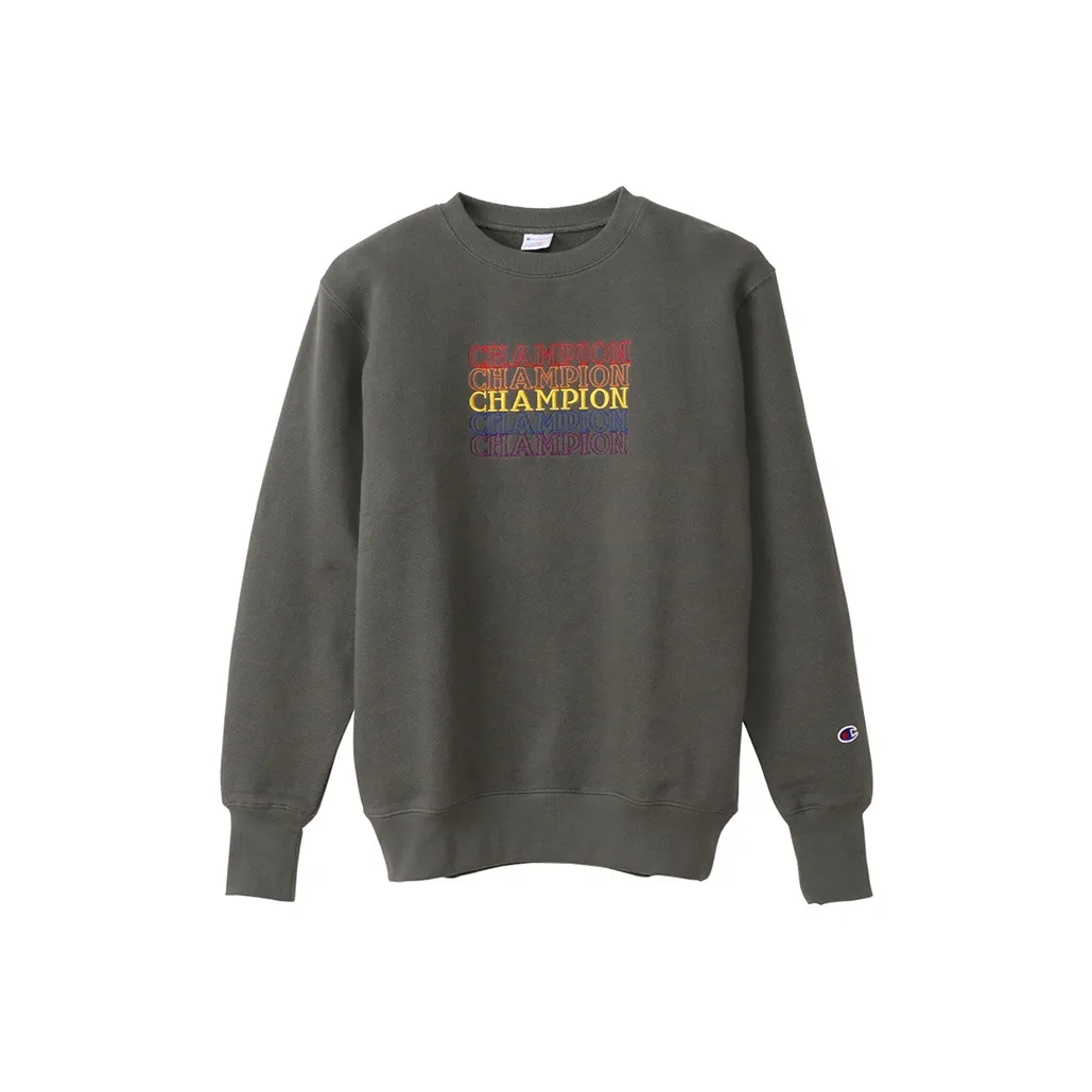 Champion Свитшот Японская версия Мужской Светло-зеленый