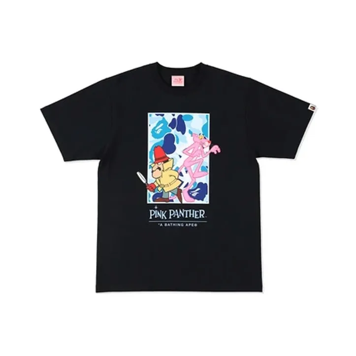 Bape X Pink Panther Abc Camo Wall Tee