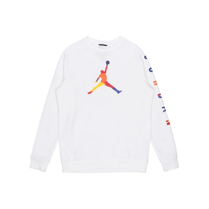 Jordan Свитшот Осенний Мужской Белый