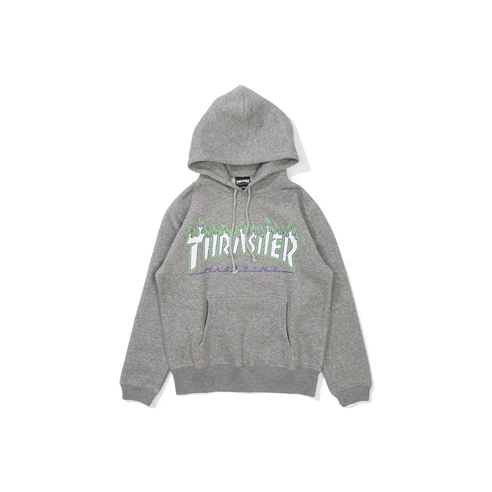 Thrasher Свитшот Японская версия Унисекс Серый