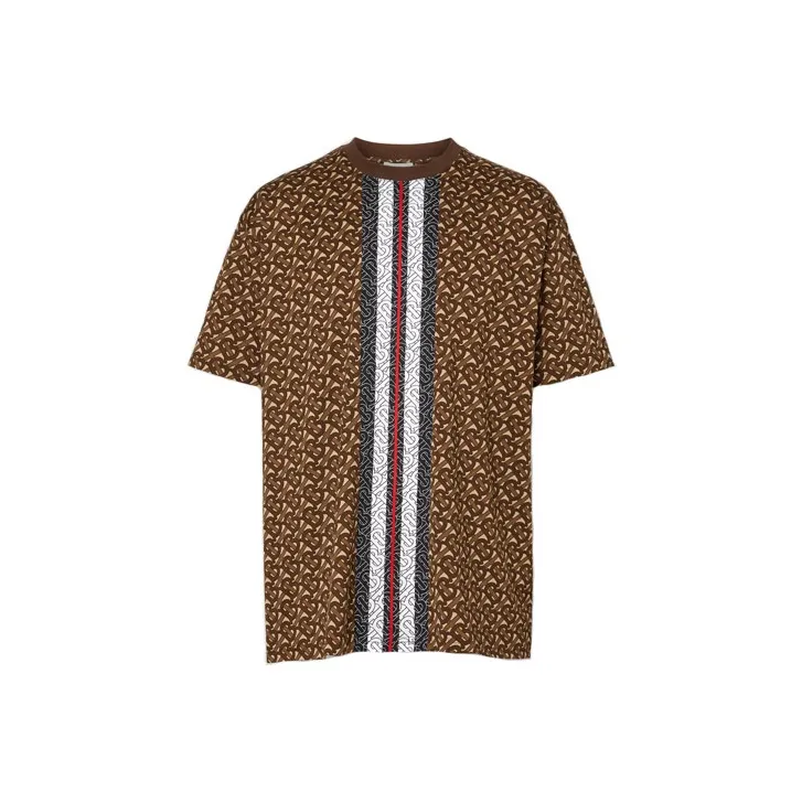 Burberry T-рубашка мужская Saddles коричневого цвета