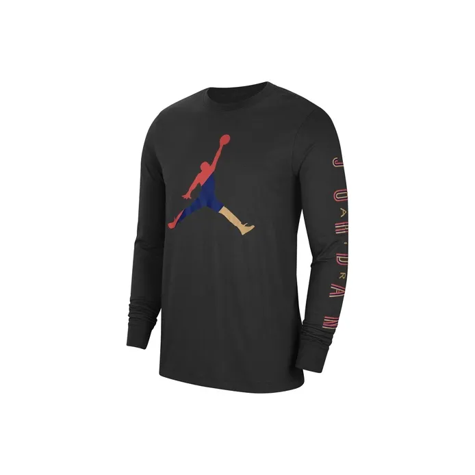 Джордан Набор с короткими рукавами мужская футболка черного цвета