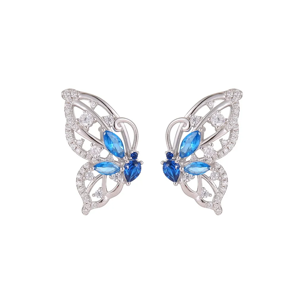 VIOLET S925 Silver Stud Earrings Women's