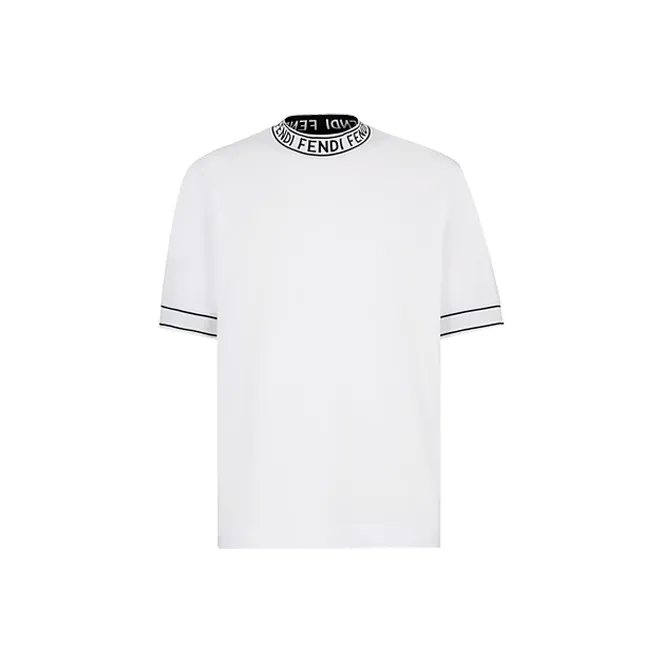 FENDI Short Sleeved Men's White