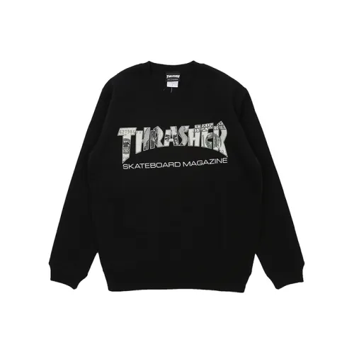 Thrasher Черный Унисекс Свитшоты