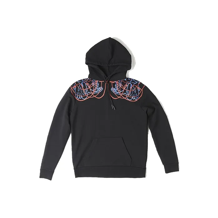 MARCELO BURLON Черные Мужские Свитшоты