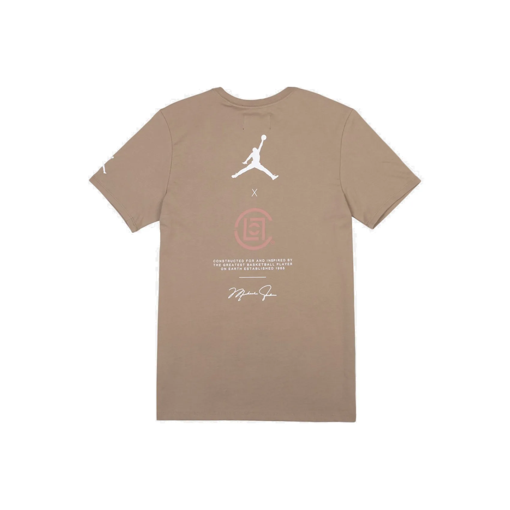 Jordan Clot X Air Jordan T-Shirt US Version Men's Khaki