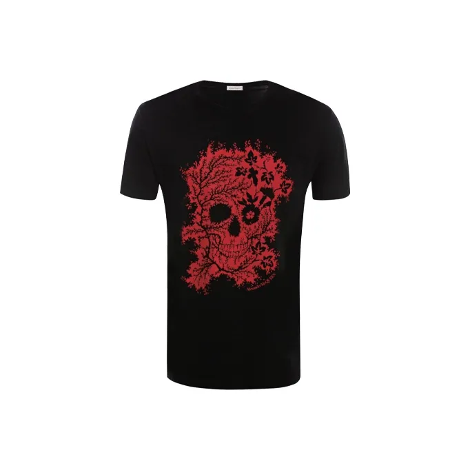 Alexander McQueen T Shirts Men's Black