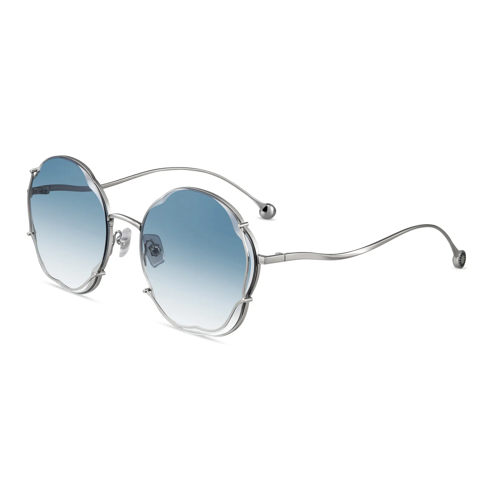 HORIEN Alloy Irregular Shape Sunglasses Women's