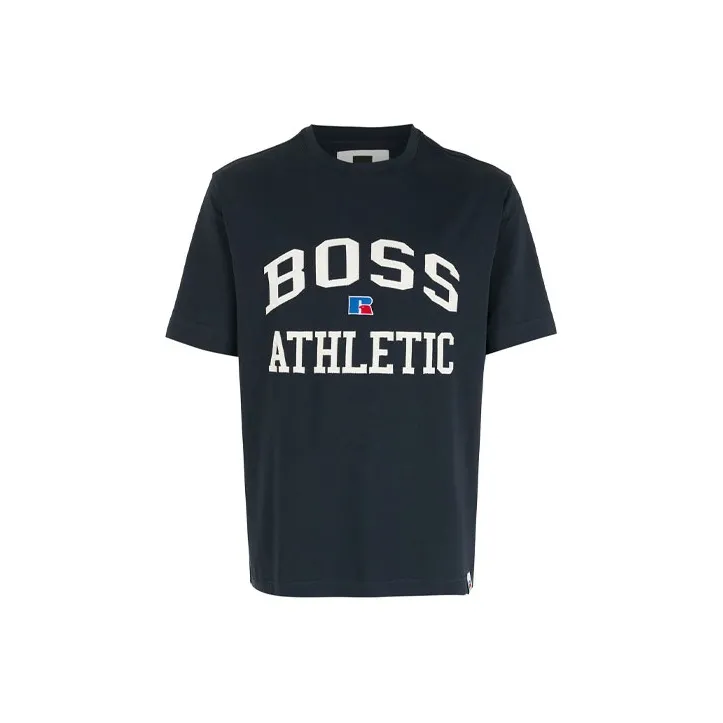Russell Athletic X HUGO BOSS T Shirts Men's Blue