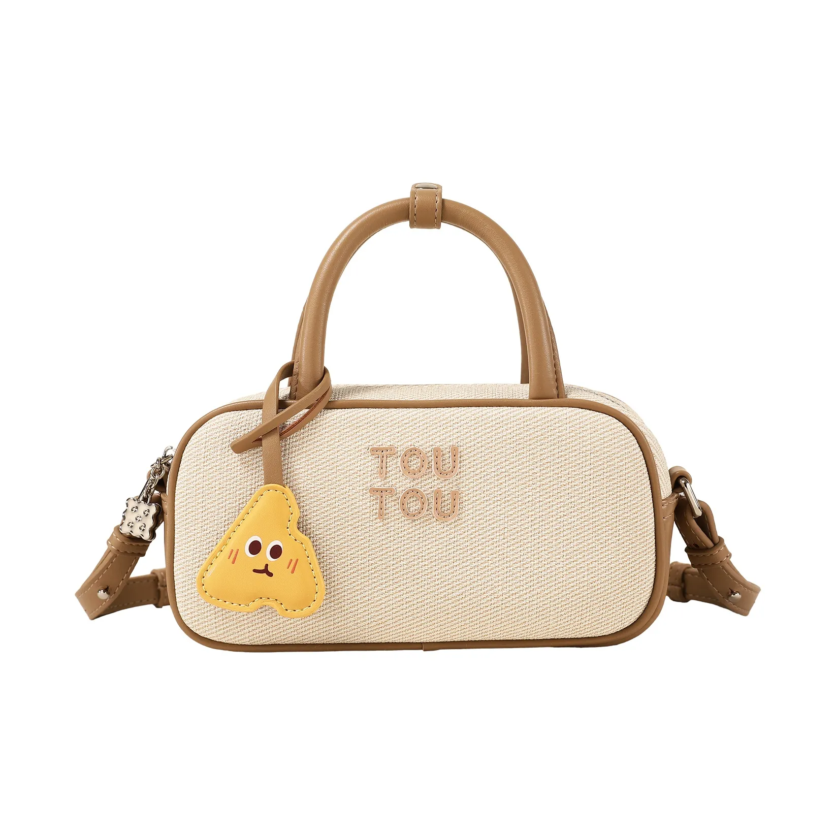 TOUTOU Сумка через плечо из синтетической кожи стандартная женская цвет какао-молочный чай коричневый