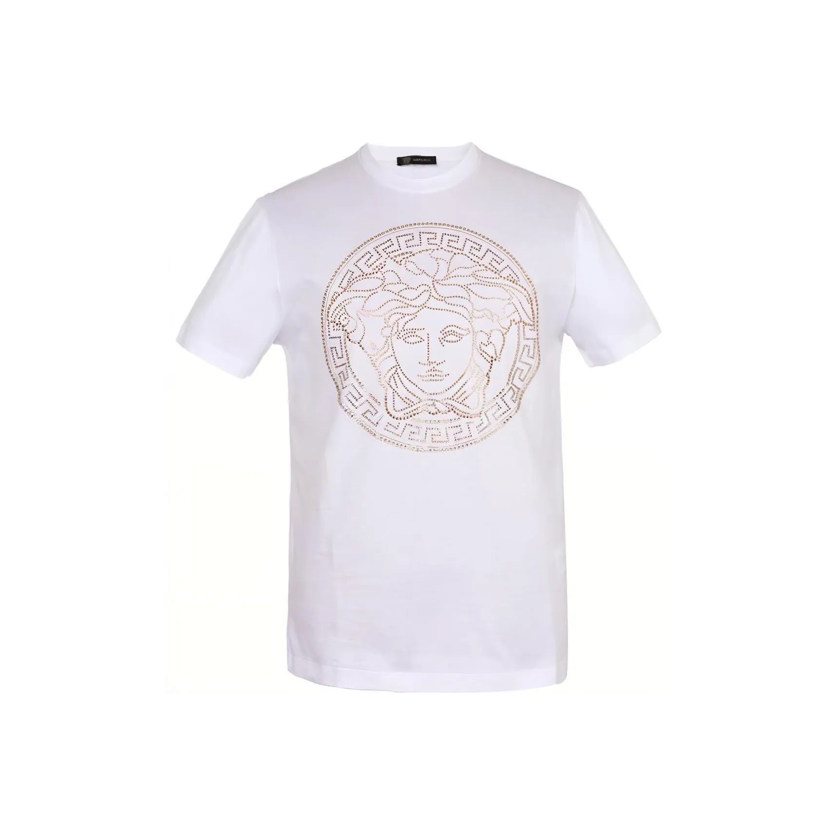 VERSACE Medusa Motif Studded T shirt