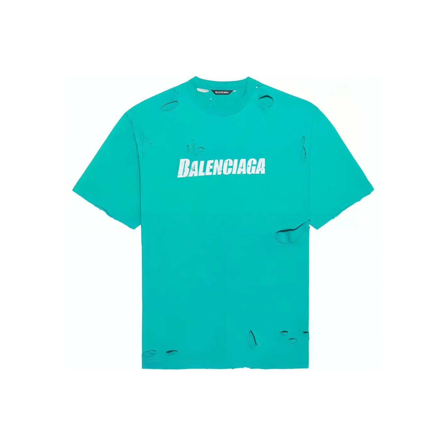 Balenciaga Caps Destroyed Flatground T shirt