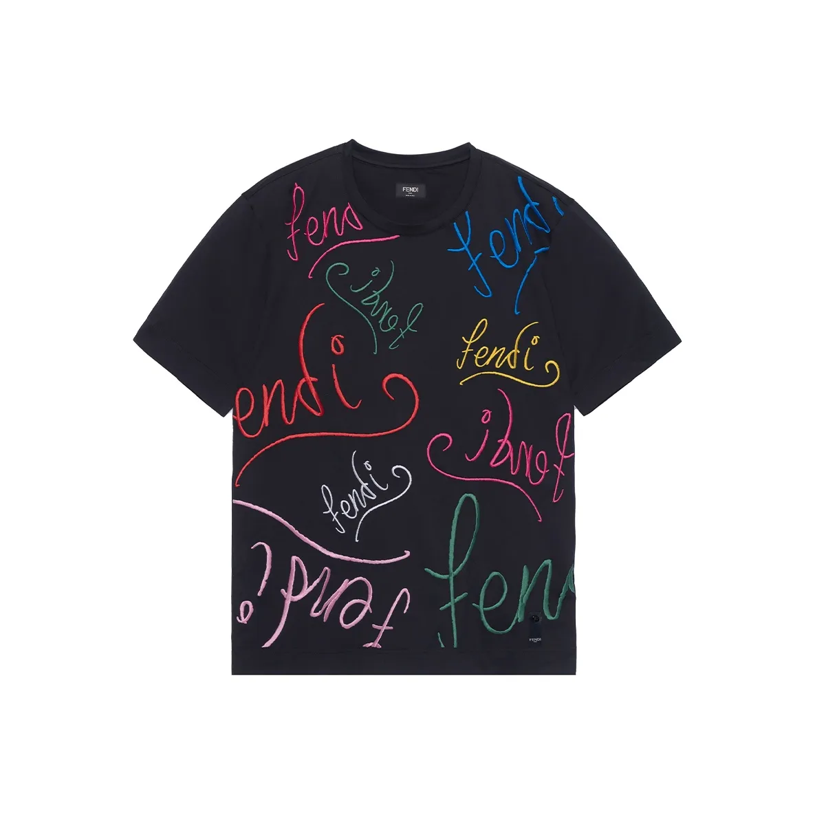 Fendi Черные Мужские T-Рубашки