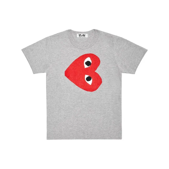 CDG Play Серый Мужской T-Рубашки