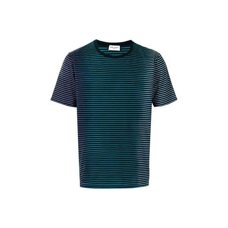 SAINT LAURENT SS21 Рубашка Мужская Зеленая