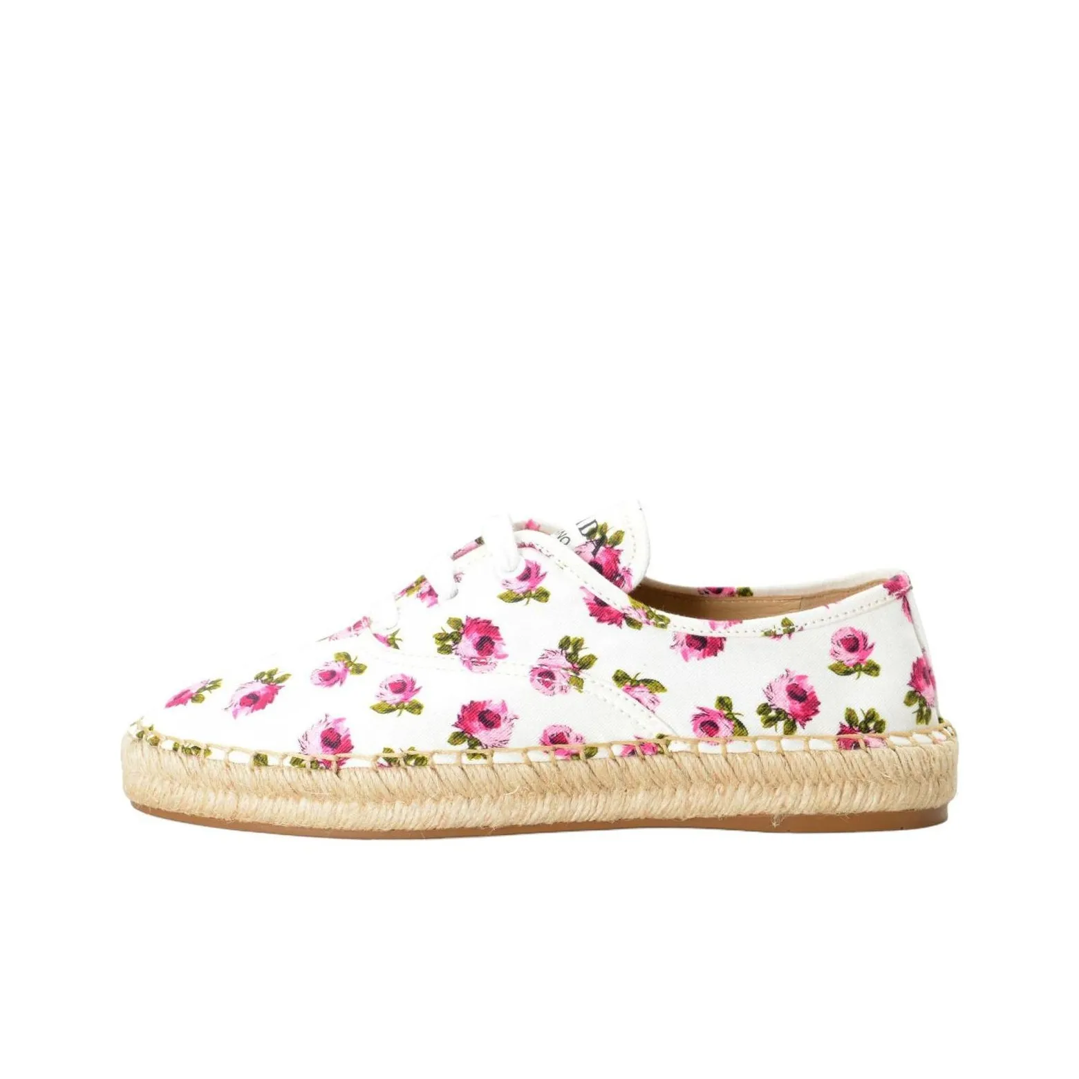 PRADA Балетки Эспадрильи Женские Белые Красные