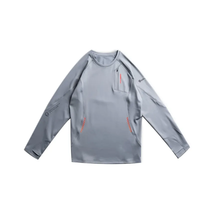 Monster Guardians Длинный рукав Т-рубашка Мужская Cool Mountain Gray