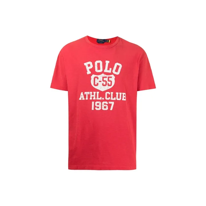 Polo Ralph Lauren Red Men's T-Shirts Поло Ralph Lauren Красные Мужские Футболки