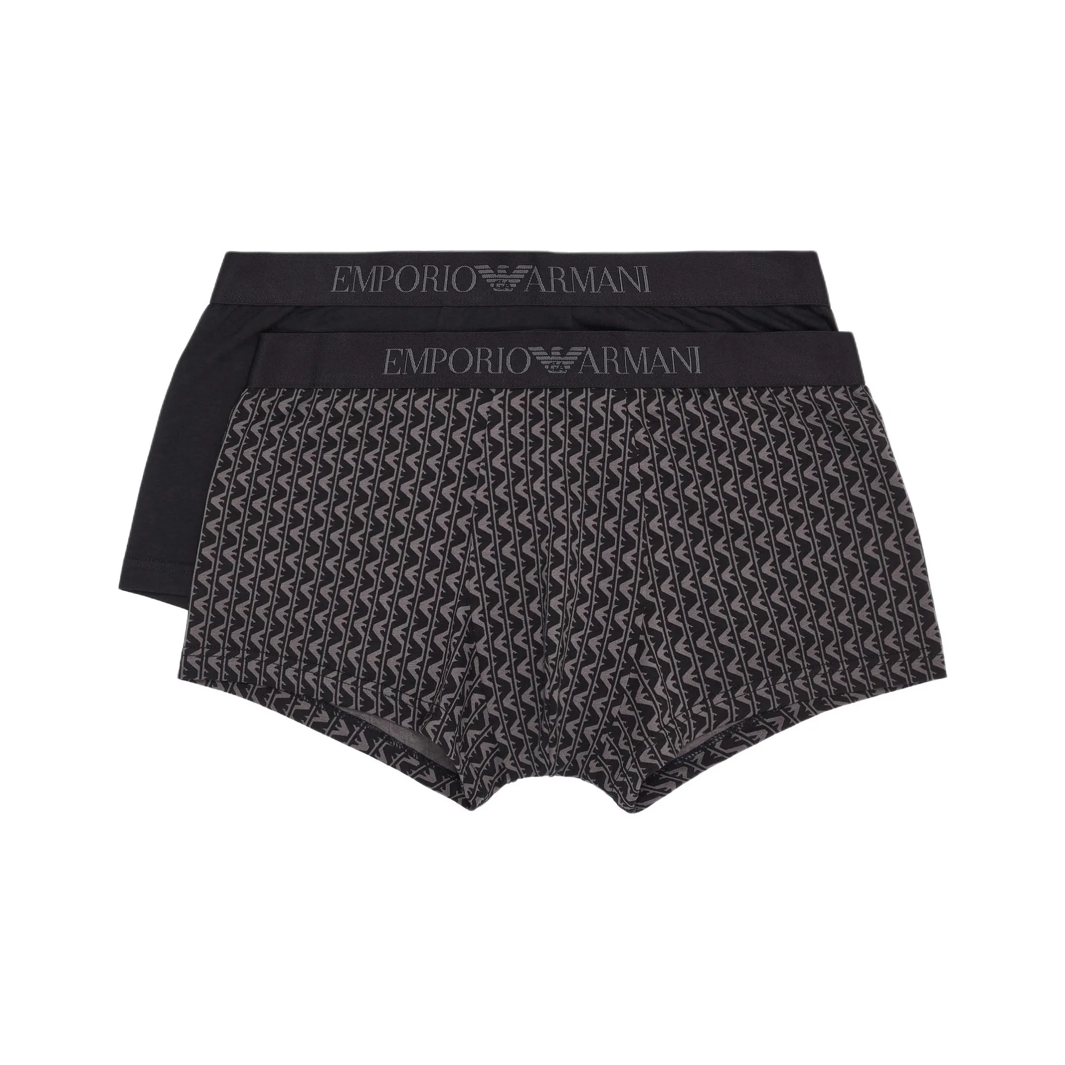 EMPORIO ARMANI Two pack Of Boxer Briefs With A Mixed Pattern Print