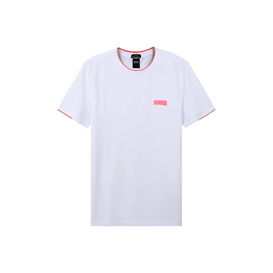 Hugo Boss Короткий рукав T-рубашки Мужской Белый