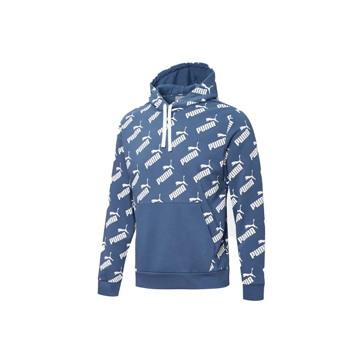 PUMA AMPLIFIED AOP Sweatshirts Men's Dark Denim Blue