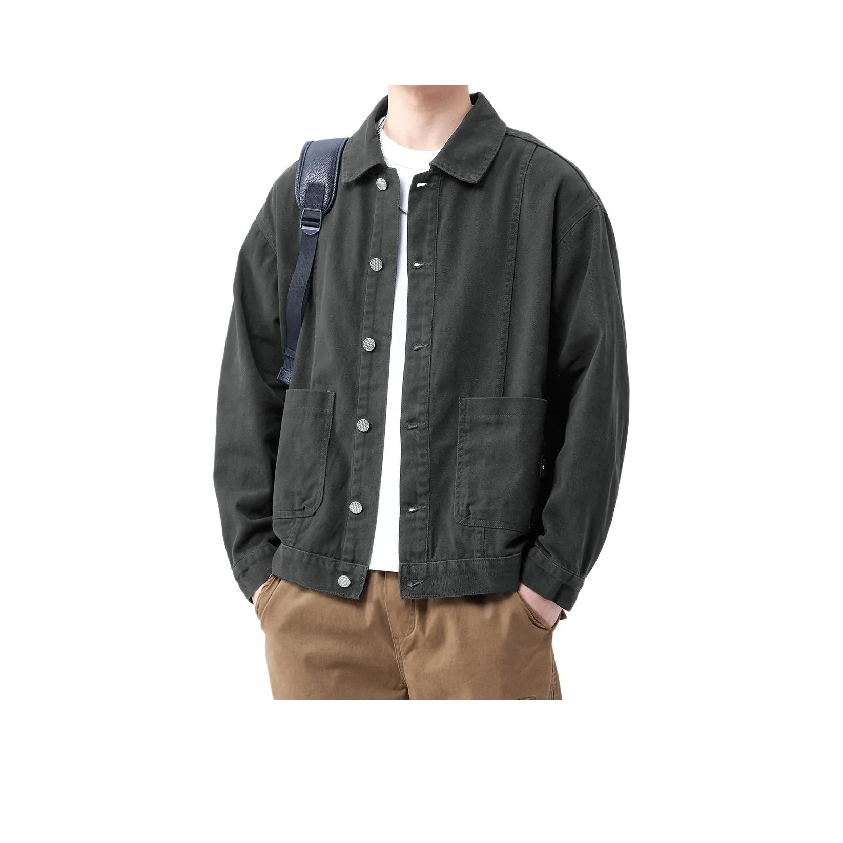 Tonlion Denim Jacket Unisex Dark Gray Тонлион Деним Куртка Унисекс Темно-Серый