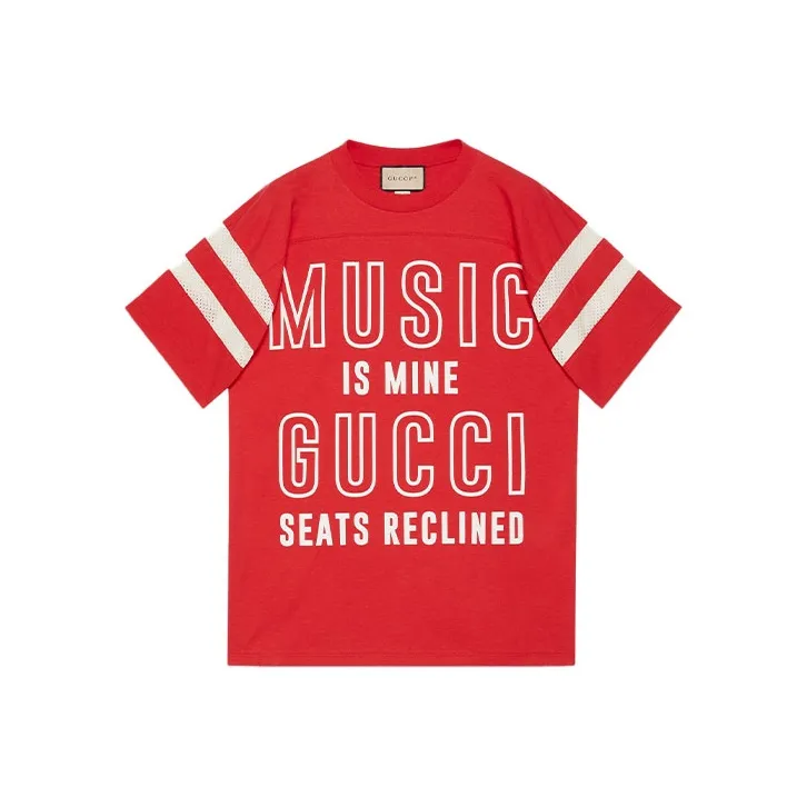 Gucci Red Мужская T-Рубашка