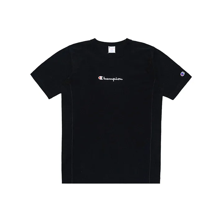 Champion T-Shirt Японская версия Унисекс Черный