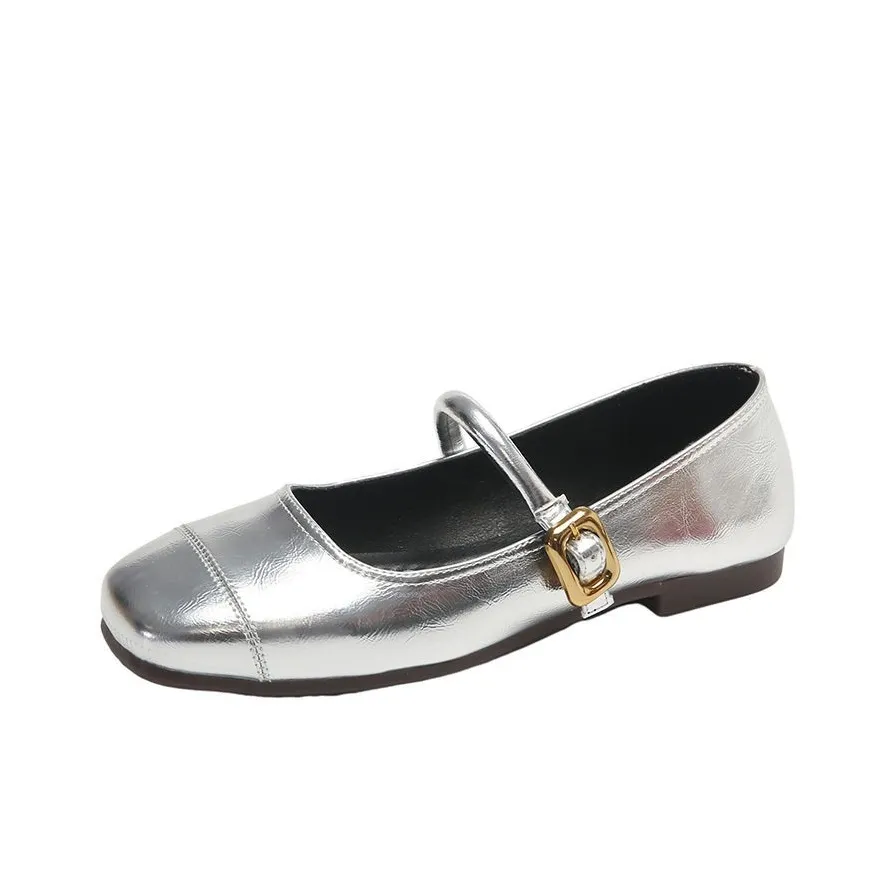 BINGO DUCK Плоская подошва Туфли Мэри Джейн Женские