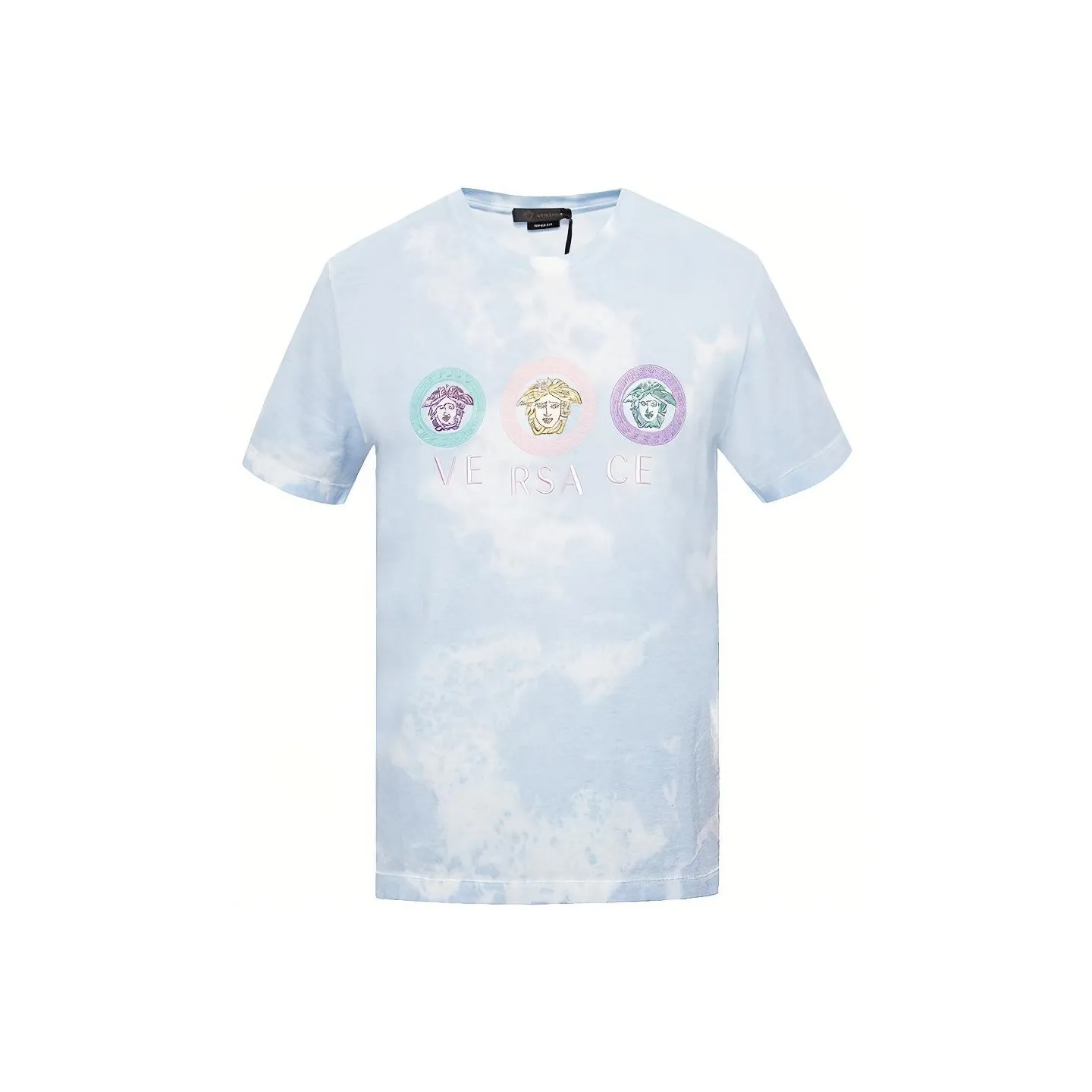 VERSACE Tye Die Medusa T Shirt 'Turquoise'