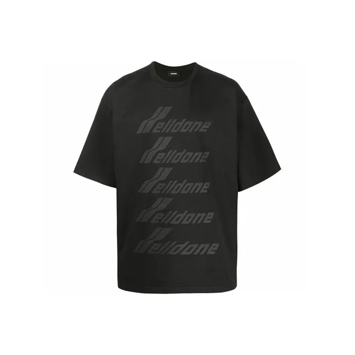 WE11DONE Oversized Logo print T shirt