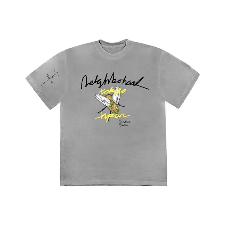 Travis Scott T-Shirts Unisex Gray