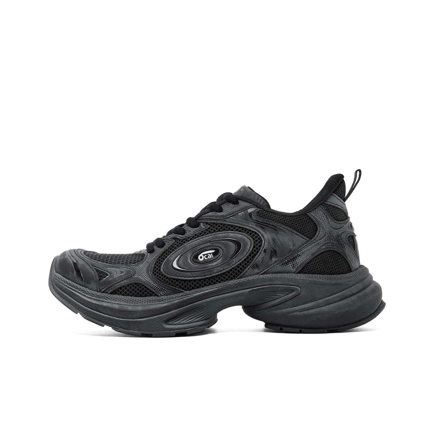 Ocai Slip Resistant And Abrasion Resistant Coverage Low Top Casual Running Shoes Unisex Faded Black