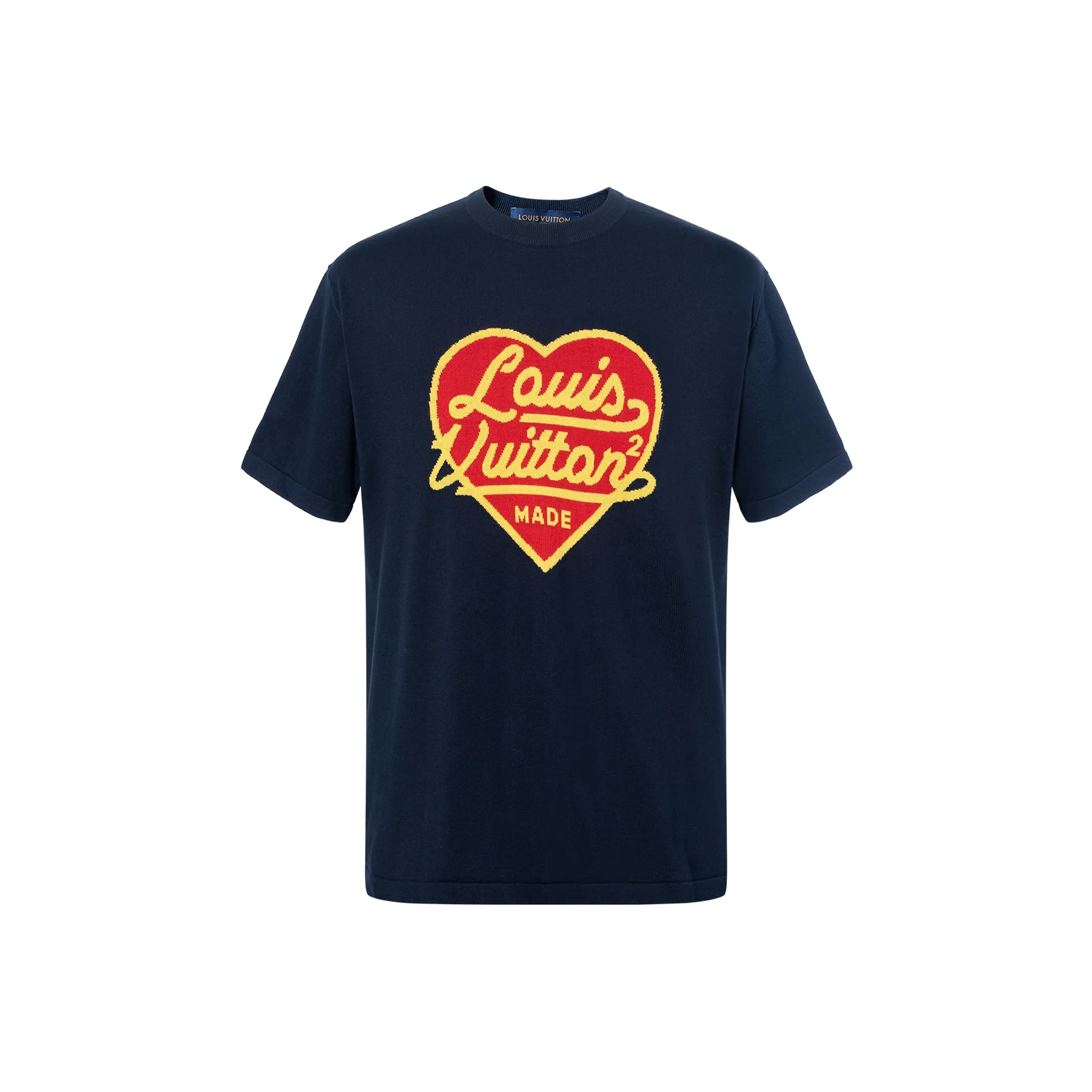 LOUIS VUITTON X Nigo Intarsia Jacquard Heart Crewneck