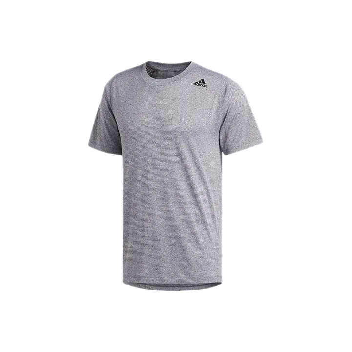 Adidas Белый Фиолетовый Мужская Футболка