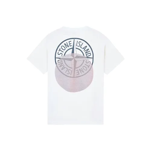 STONE ISLAND Белая Мужская Рубашка