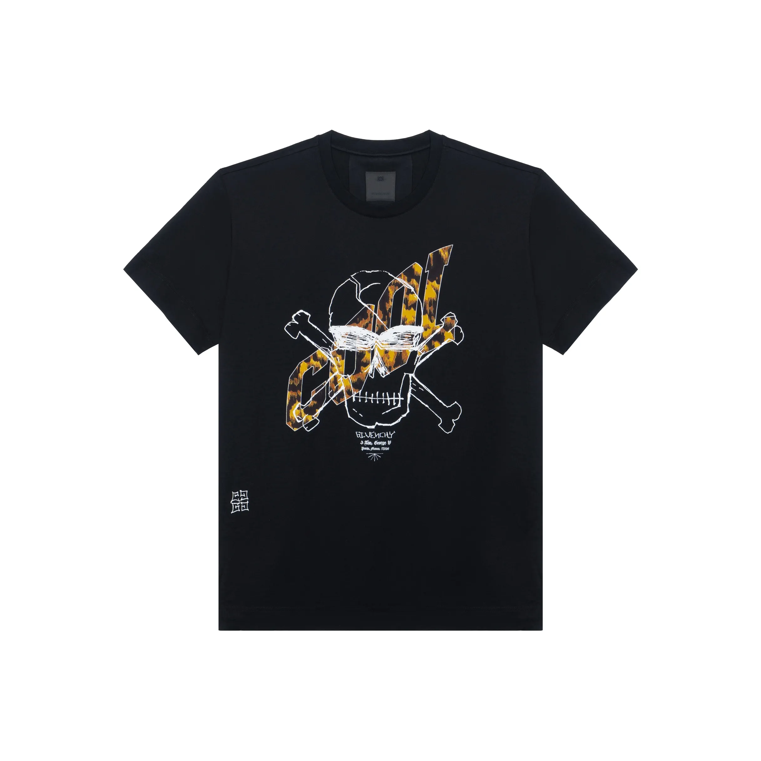 Givenchy Skull Short-Sleeve T-Shirt 'Black/Yellow'