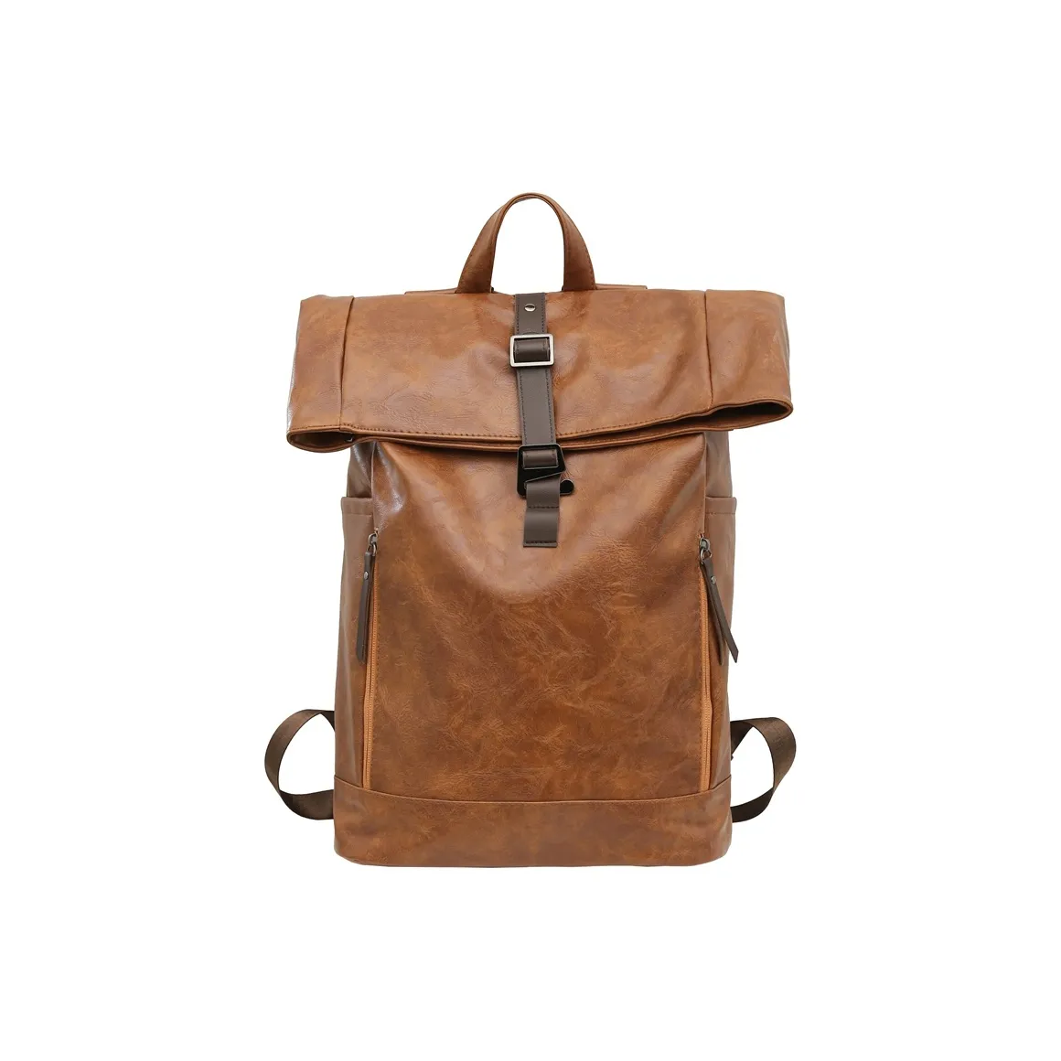 BUBM ПУ (полиуретан) Рюкзак Стандартный Унисекс Коричневый Кофейный Черный