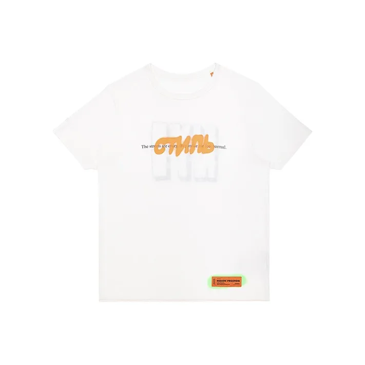 HERON PRESTON Белая Мужская T-Рубашка