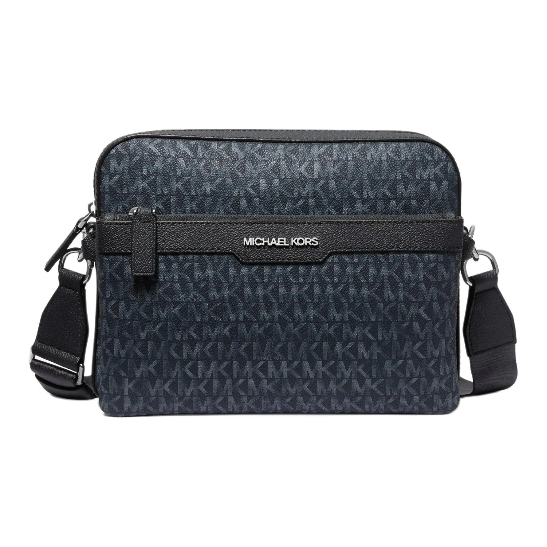 MICHAEL KORS COOPER Artificial Leather Shoulder Bag, Crossbody Bag Men's Dark Blue